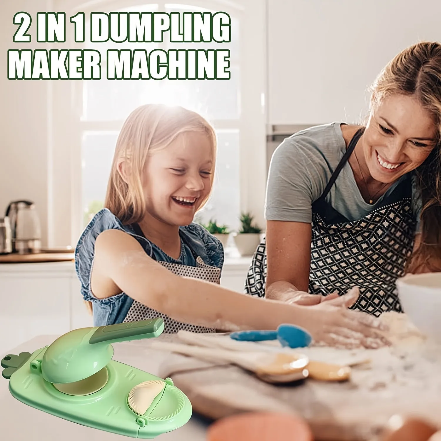 1-Piece 10"/9" 2-in-1 Dumpling Maker
