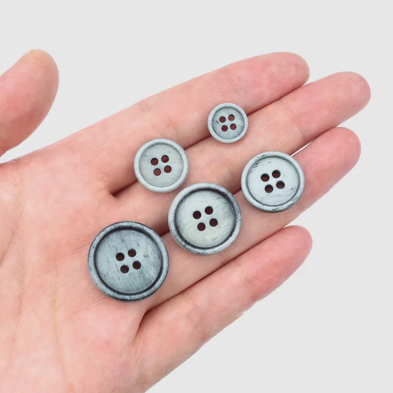 11.5-23mm Vintage Natural Bone Buttons for Sweaters Coats 25 Pack