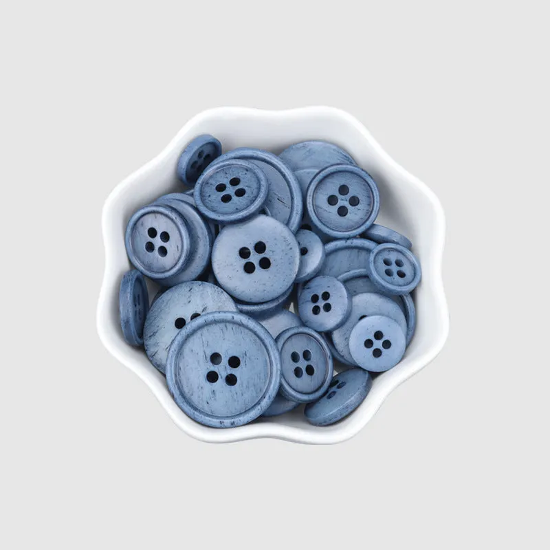 11.5-23mm Vintage Natural Bone Buttons for Sweaters Coats 25 Pack