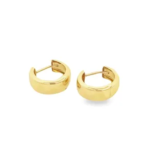 14K solid gold essentials - bold huggies