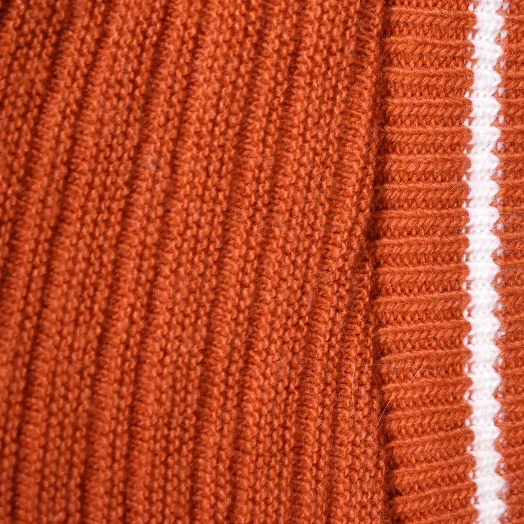 1960s Rust V Neck Sweater Vest