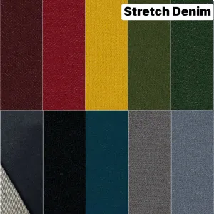 1M DARK GREEN REMNANT HYBRID 4 WAY STRETCH DENIM