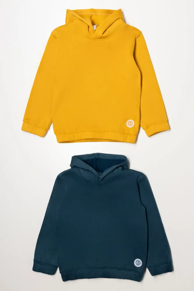 2 Pack Hoodies Yellow And Blue