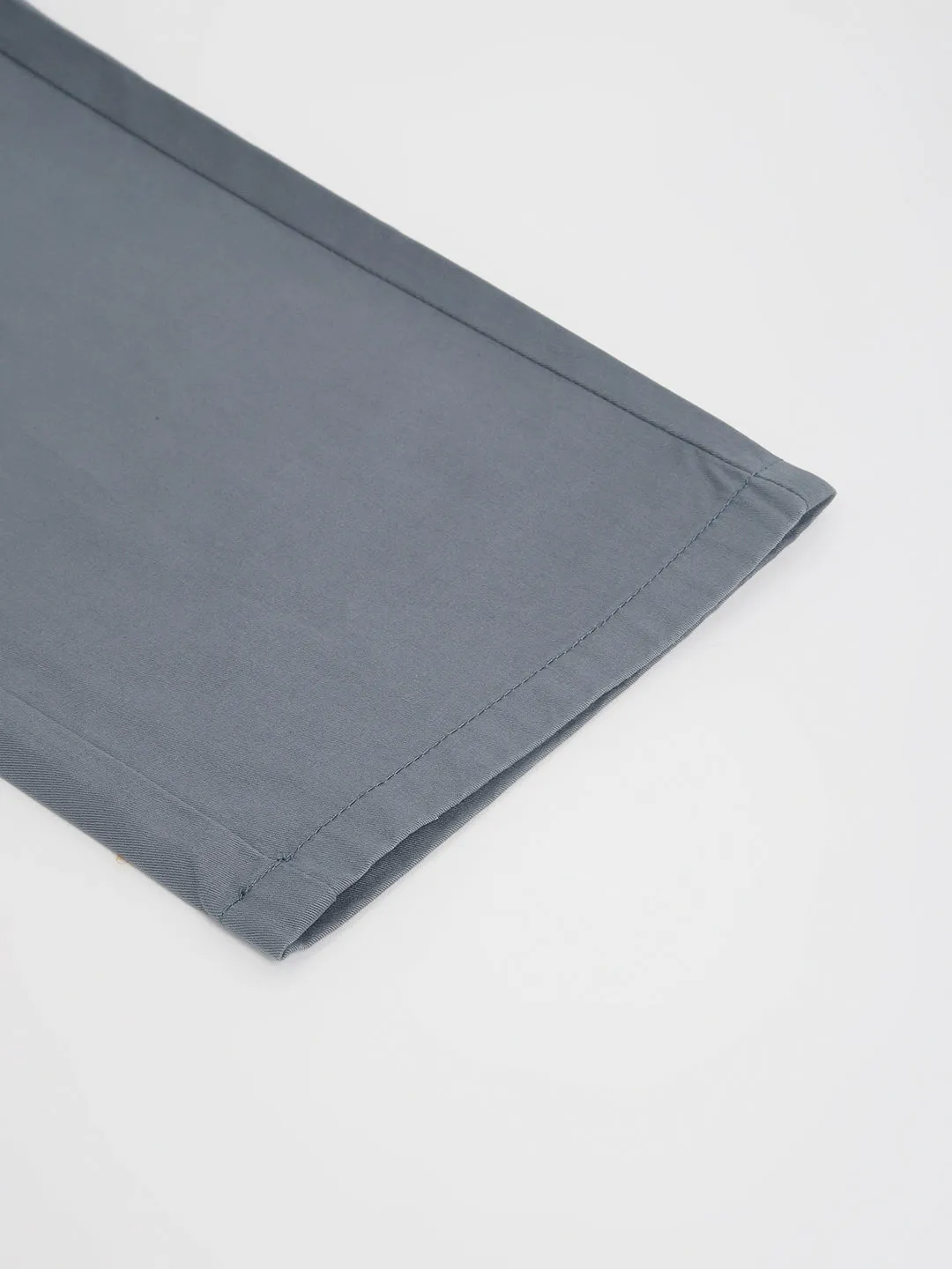 2 Way Stretch Pleated Chinos in Slate Grey- Comfort Fit