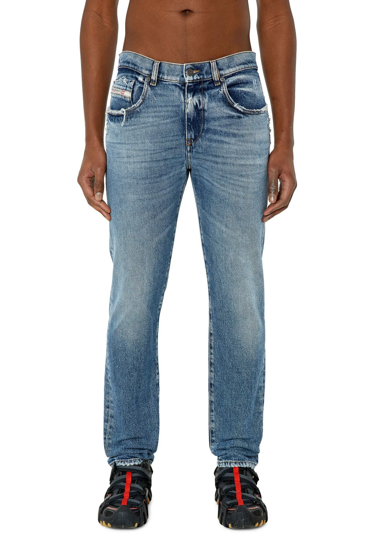 2019 D-Strukt 09F16 Slim Jeans Medium Blue