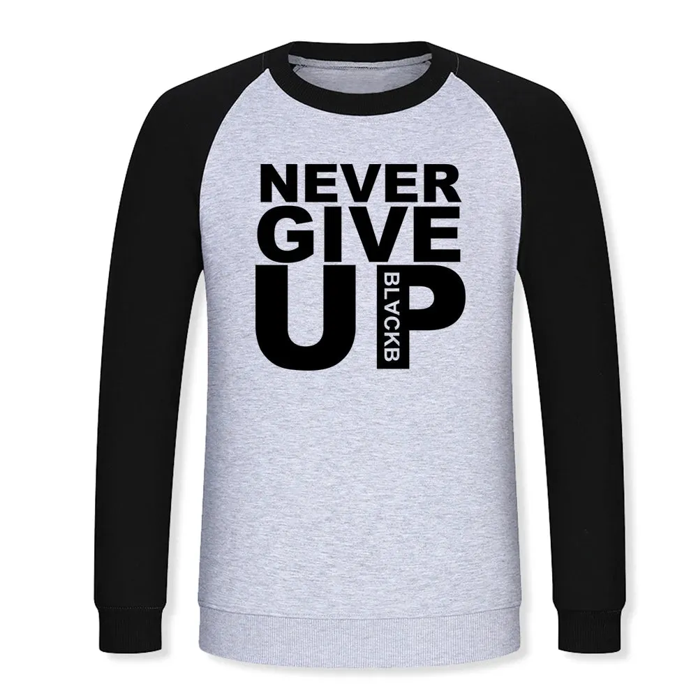 2022 Autumn Winter Men Casual Hoodie You'll Never Walk Alone Never Give Up Sweatshirts Mens Hoodies Fleece Pullovers Streetwear