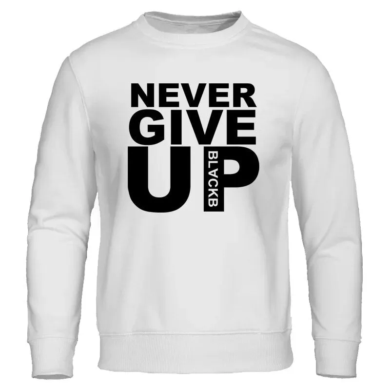2022 Autumn Winter Men Casual Hoodie You'll Never Walk Alone Never Give Up Sweatshirts Mens Hoodies Fleece Pullovers Streetwear