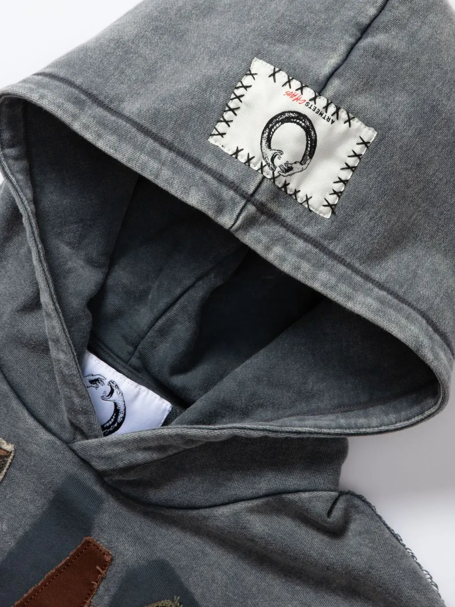 22 Patch Hoodie - Grey