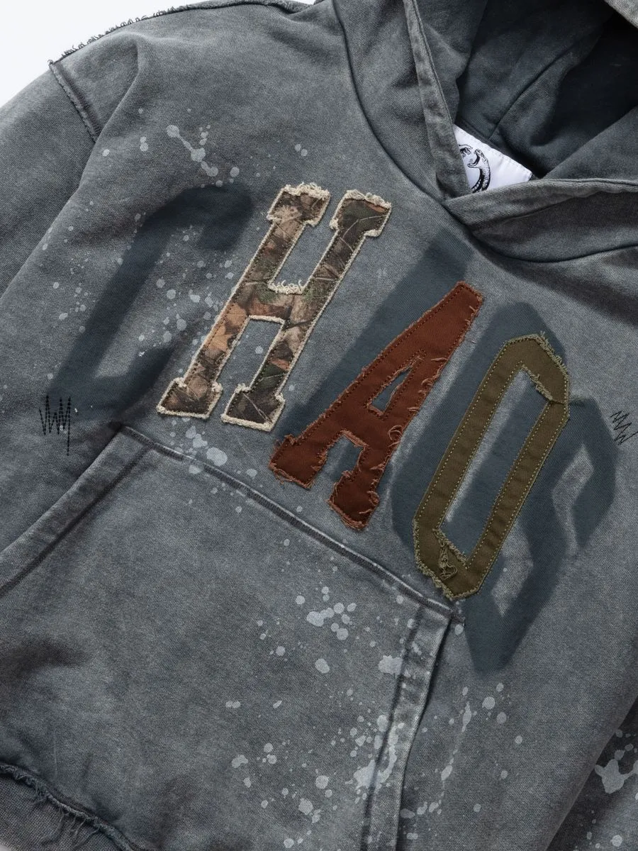 22 Patch Hoodie - Grey