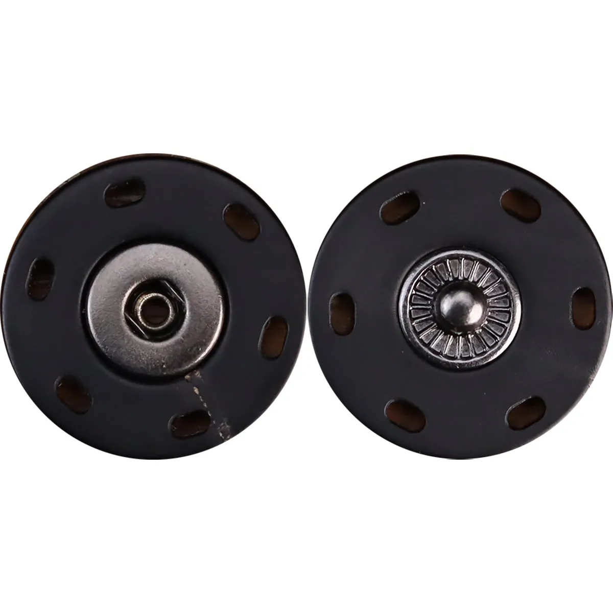 24-40L High-End Natural Black Genuine Horn Snap Buttons 3pcs
