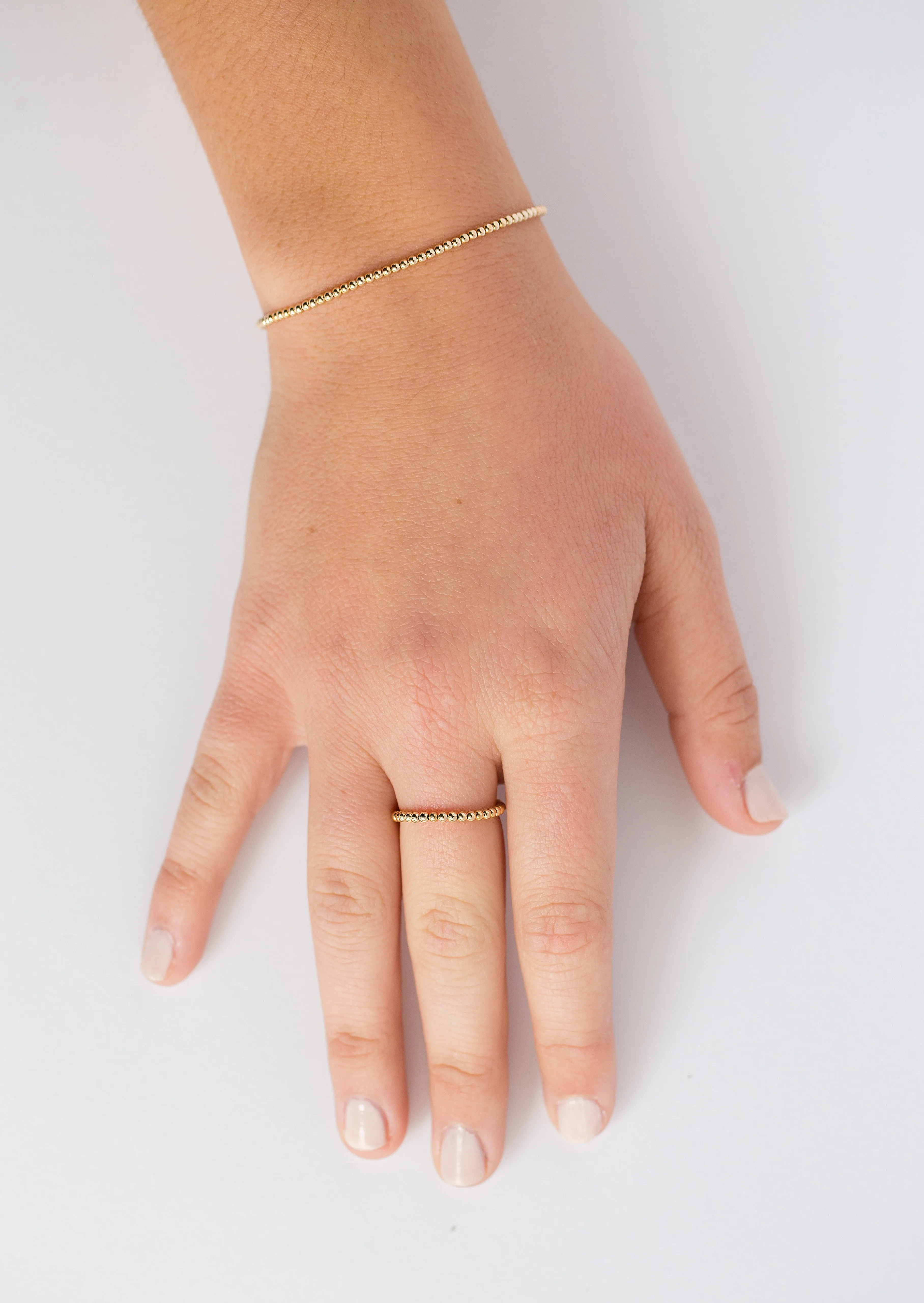 2mm Ring in 14k Yellow Gold Filled Beads