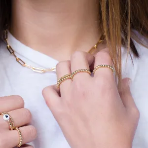 2mm Ring in 14k Yellow Gold Filled Beads