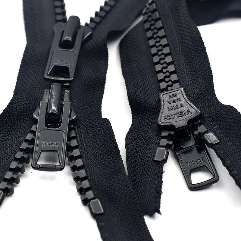 4pcs #10 Extra Heavy Molded Pulls YKK Vislon Jacket Zippers