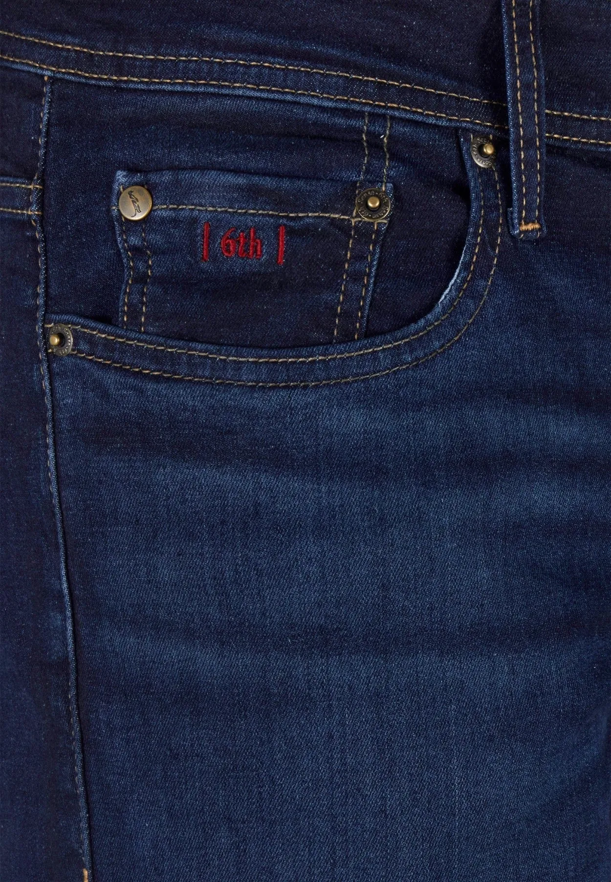 6th Sense Fred Boot Cut Stretch Jeans - Prussian