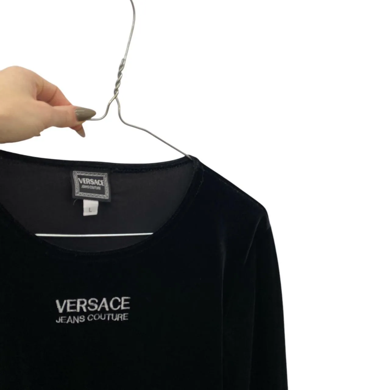 90s Versace velvet jumper