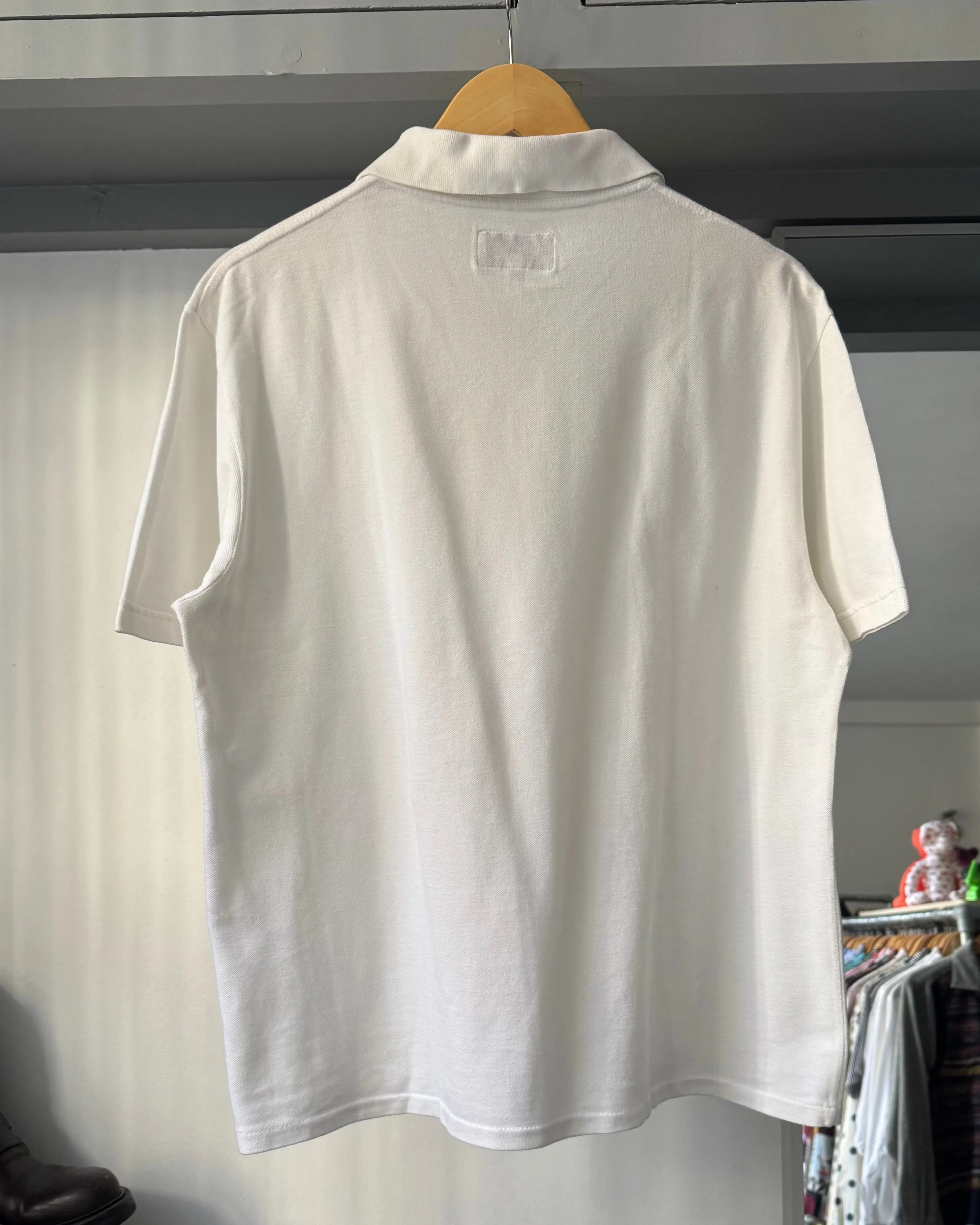 90s White Polo Shirt / Top (~M~)