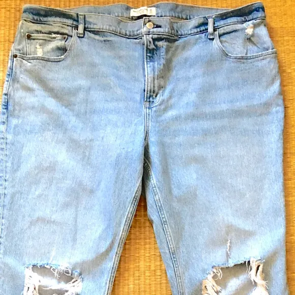 Abercrombie &amp; Fitch The '90s Straight Ultra High Rise Comfort Stretch Jean Sz 36