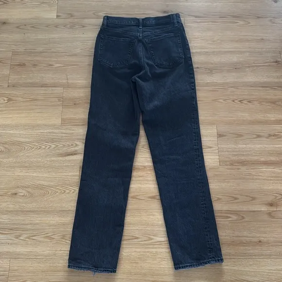 Abercrombie &amp; Fitch Womens The 90's Straight Ultra High Rise Jeans 28 Black
