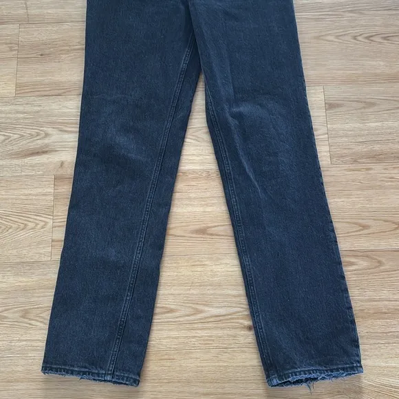 Abercrombie &amp; Fitch Womens The 90's Straight Ultra High Rise Jeans 28 Black