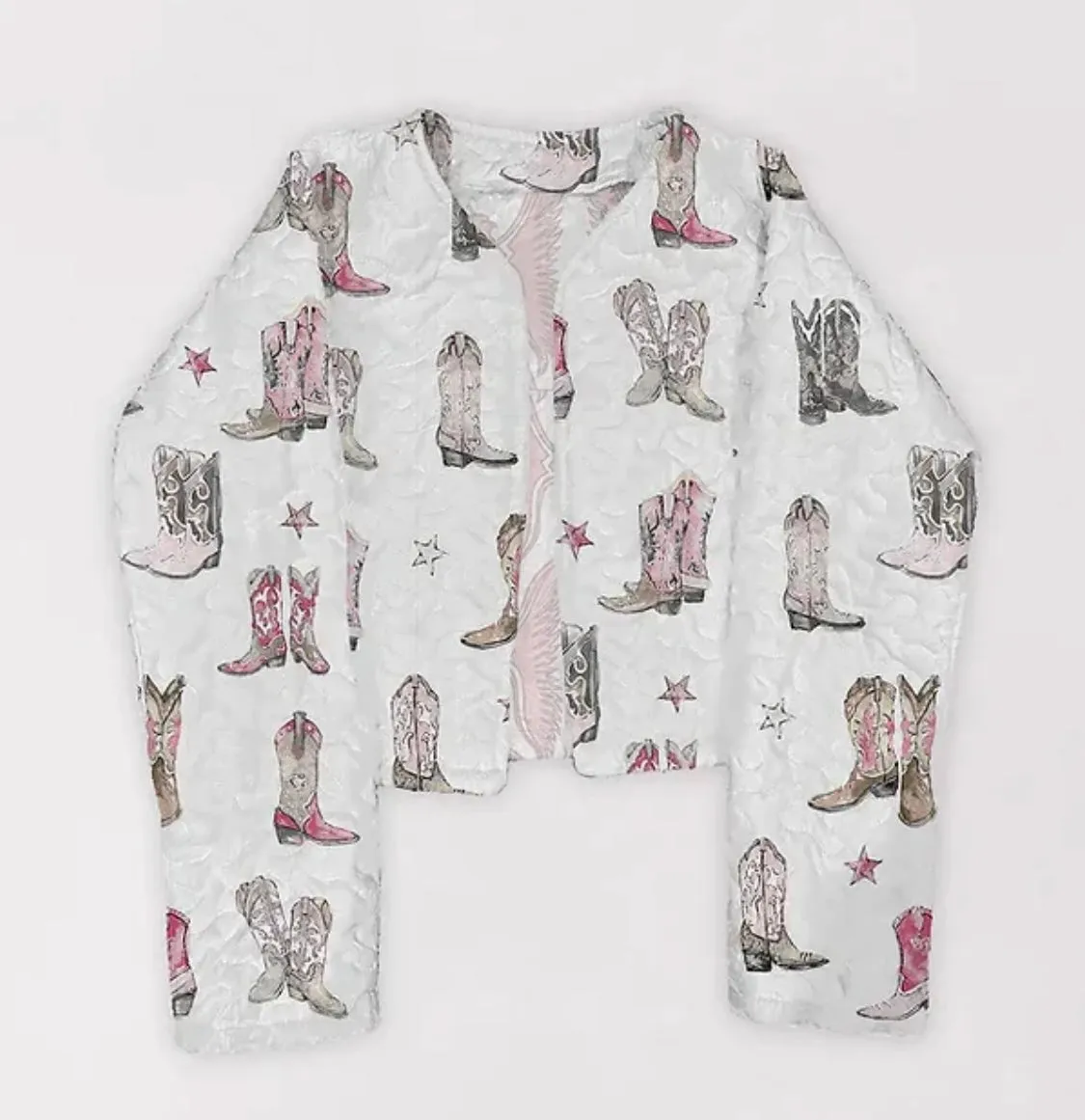 Adult Quilted Crop Jacket