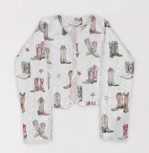 Adult Quilted Crop Jacket