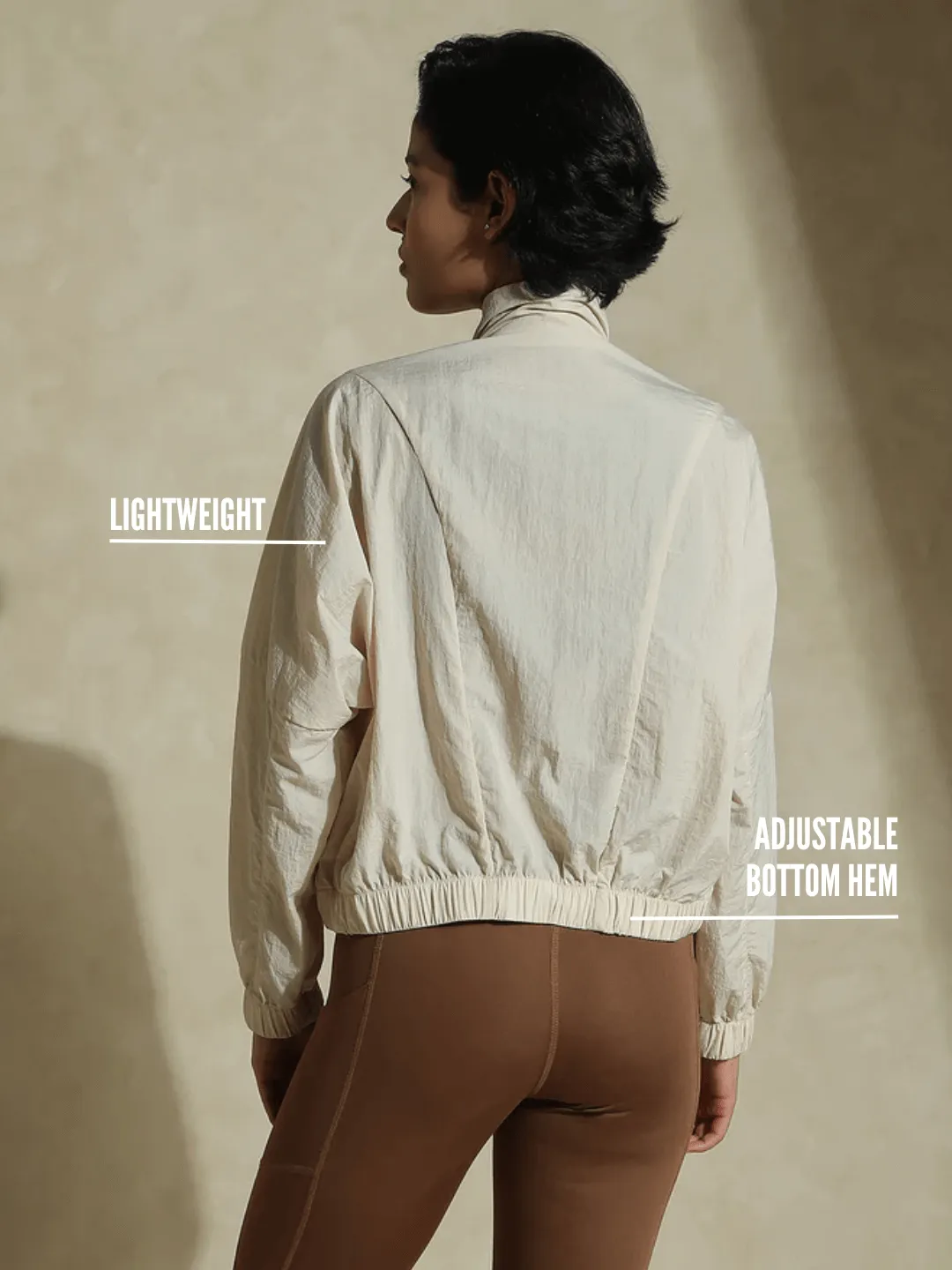 AeroTraq Runner Jacket Beige