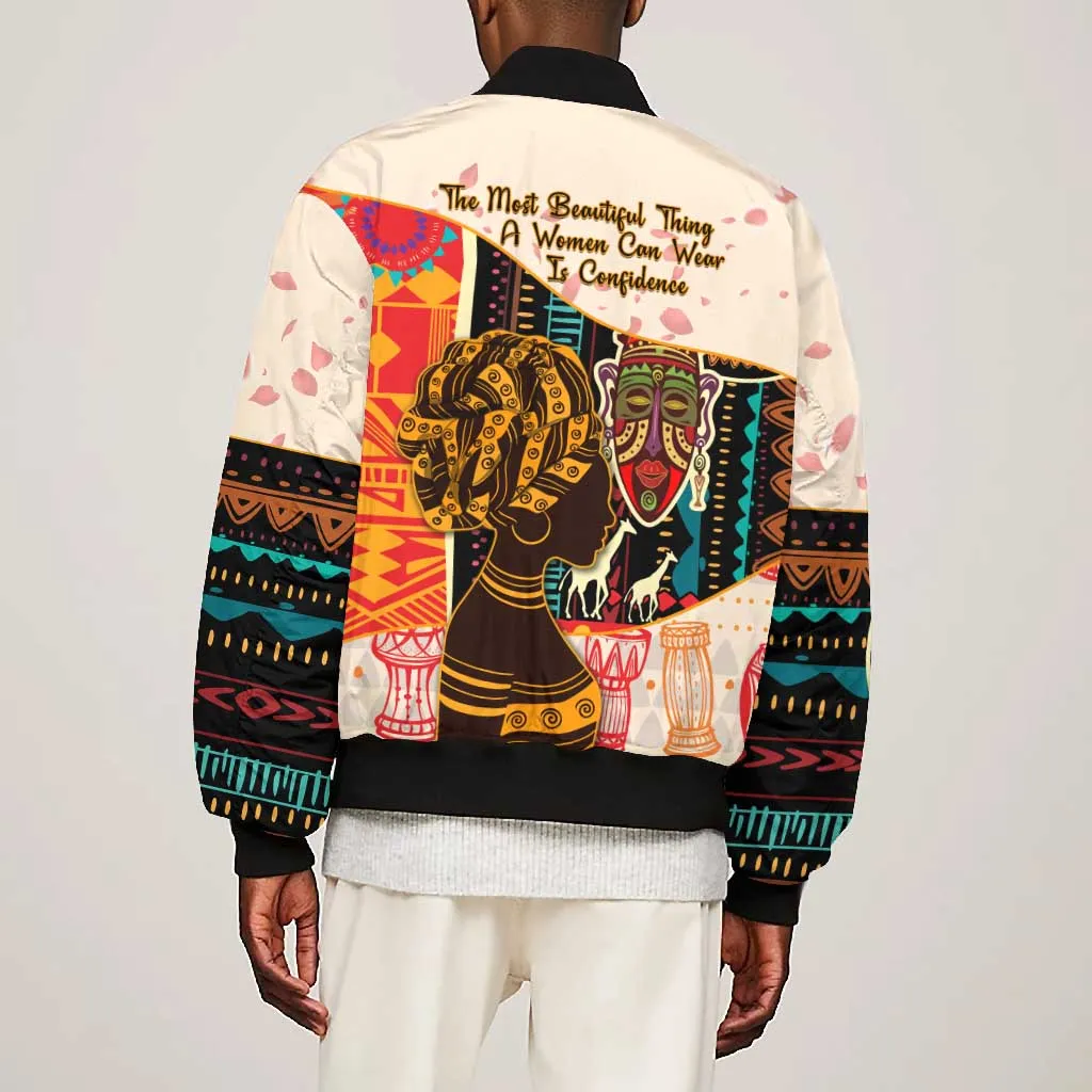 Africa International Women Day Bomber Jacket African Pattern LT14