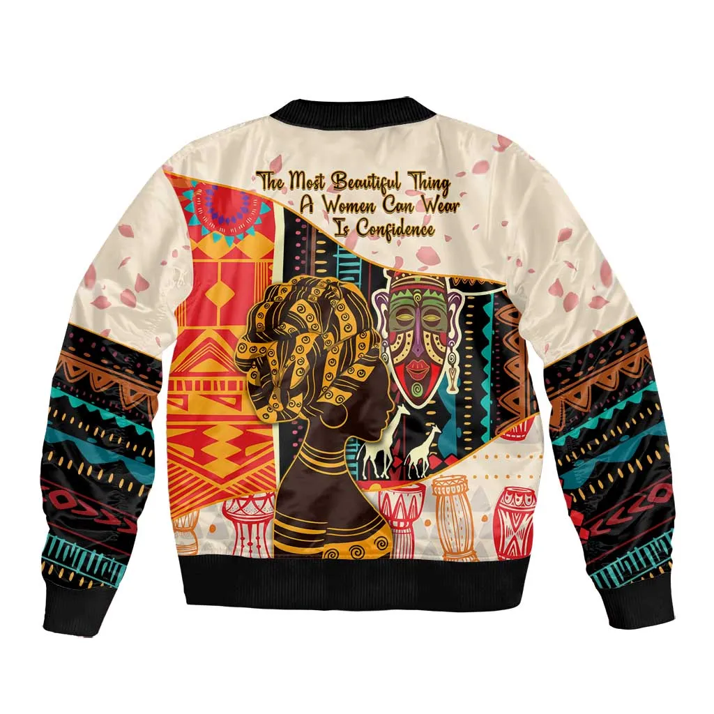 Africa International Women Day Bomber Jacket African Pattern LT14