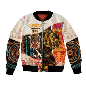 Africa International Women Day Bomber Jacket African Pattern LT14
