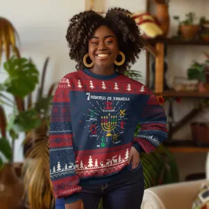African American Xmas 7 Principles Of Kwanzaa Ugly Christmas Sweater TS09