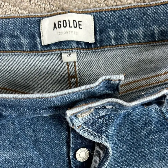 AGOLDE  NICO  High rise straight jeans in size 26.Great quality jeans!