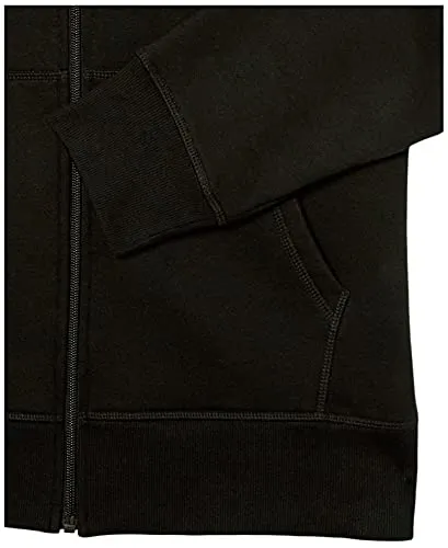 Amazon Essentials Men's Full-Zip Hooded Fleece Sweatshirt in Black