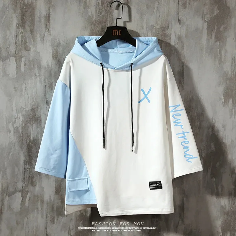 American Retro Hoodies Big X Print