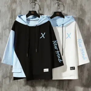 American Retro Hoodies Big X Print