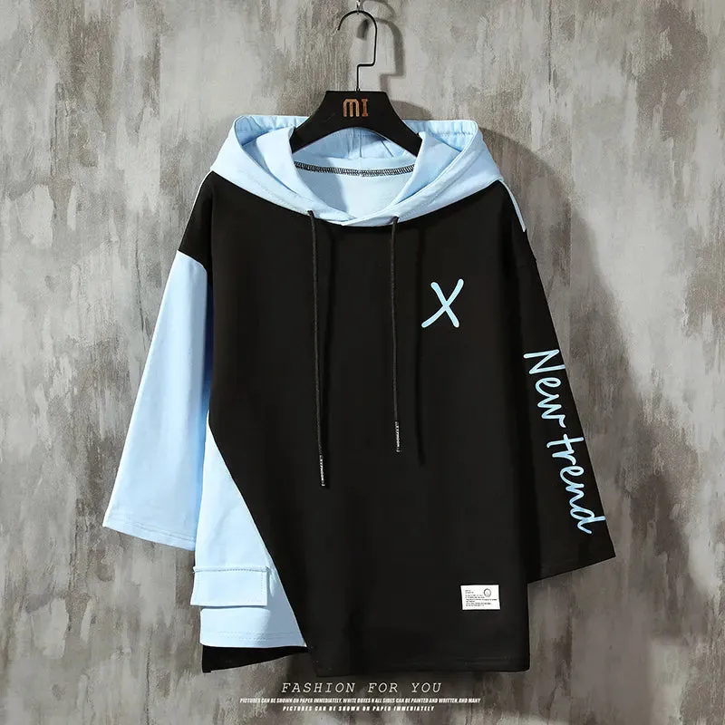 American Retro Hoodies Big X Print