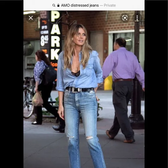 AMO JEANS KATE GIRLS CRUSH DISTRESS