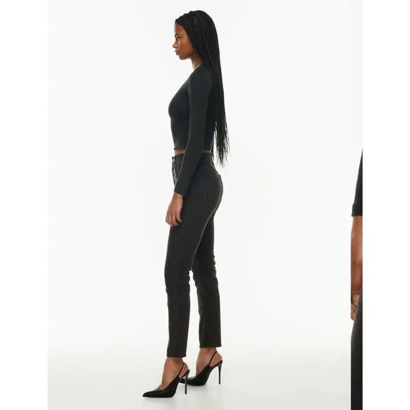 Aritzia Denim Forum The Yoko High Rise The Modern Cigarette Slim Jeans 27