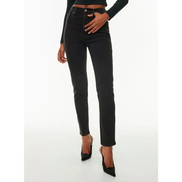 Aritzia Denim Forum The Yoko High Rise The Modern Cigarette Slim Jeans 27