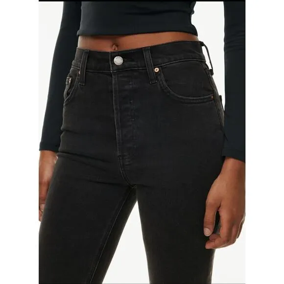 Aritzia Denim Forum The Yoko High Rise The Modern Cigarette Slim Jeans 27