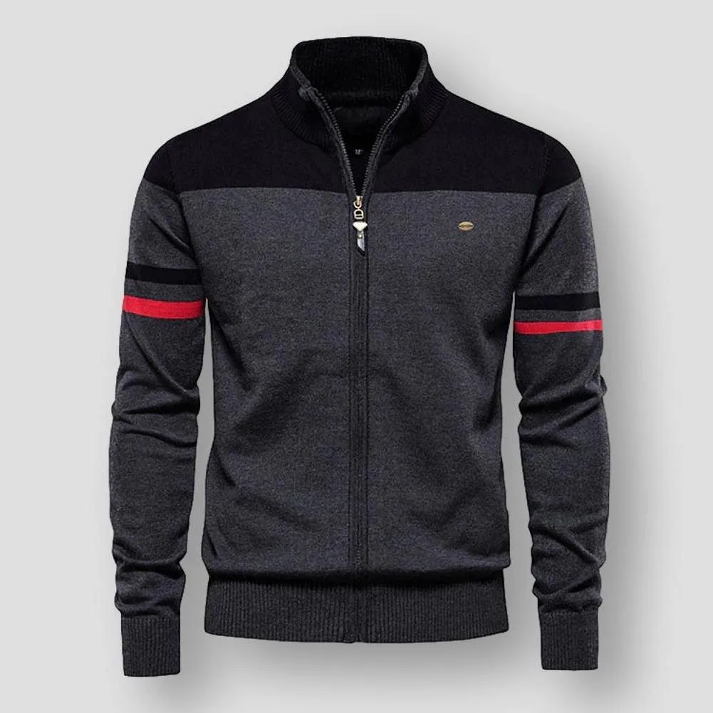Atlas retro stripe design men's jacket