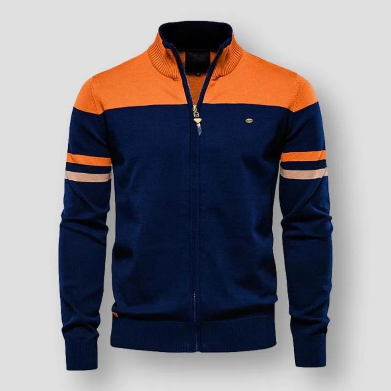 Atlas retro stripe design men's jacket