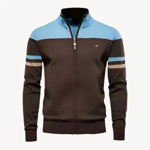 Atlas retro stripe design men's jacket