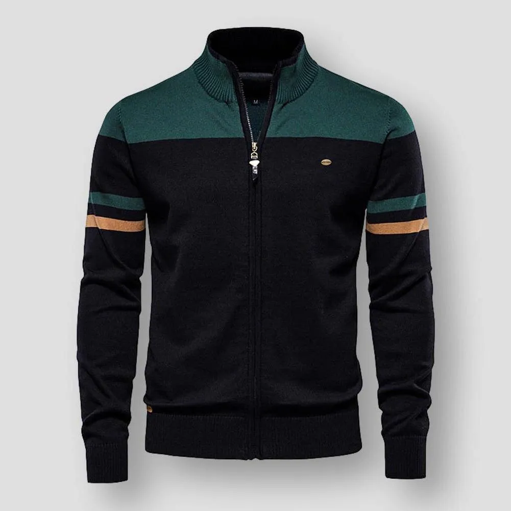 Atlas retro stripe design men's jacket