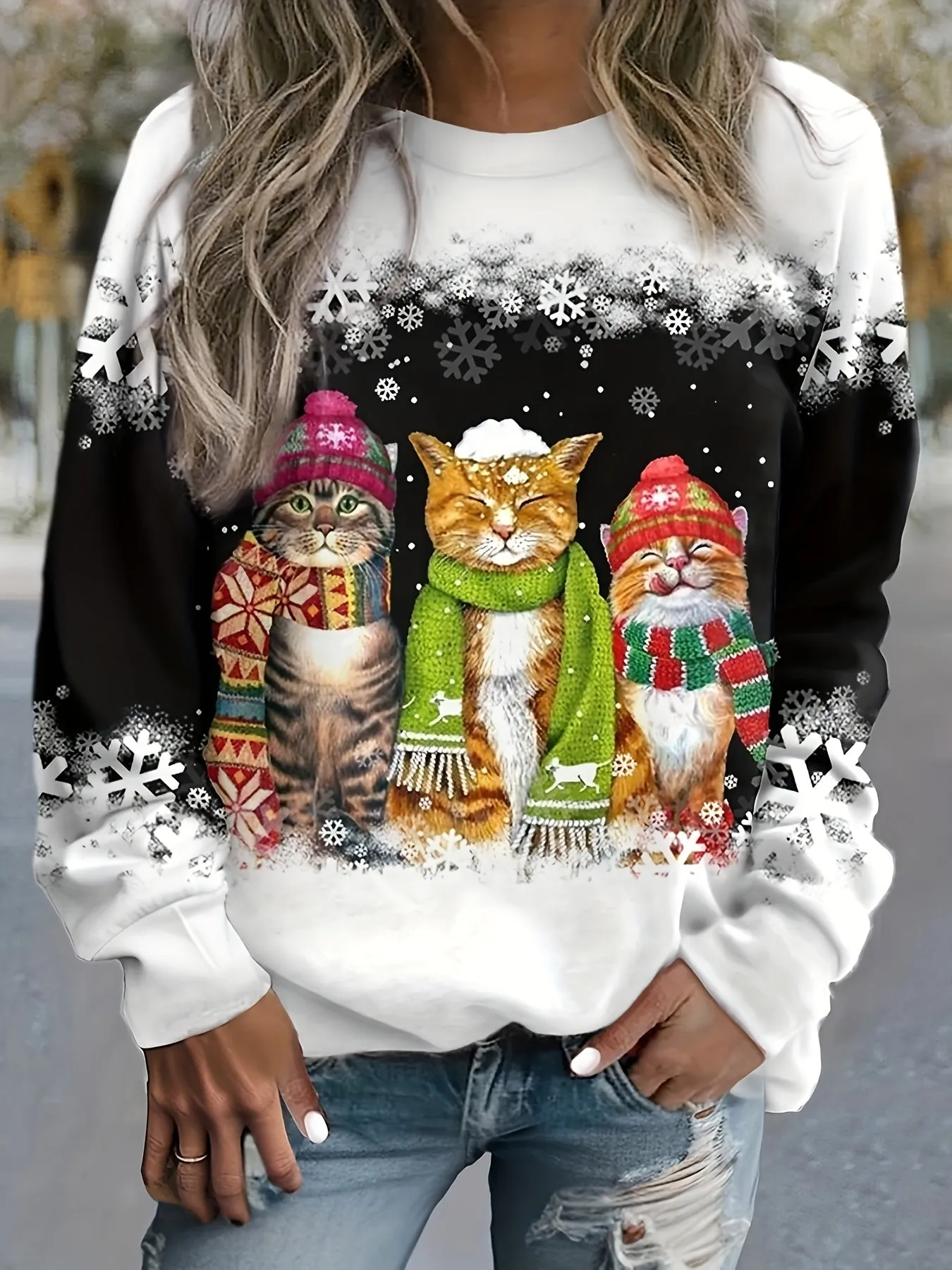 Aurora | Christmas cat sweater