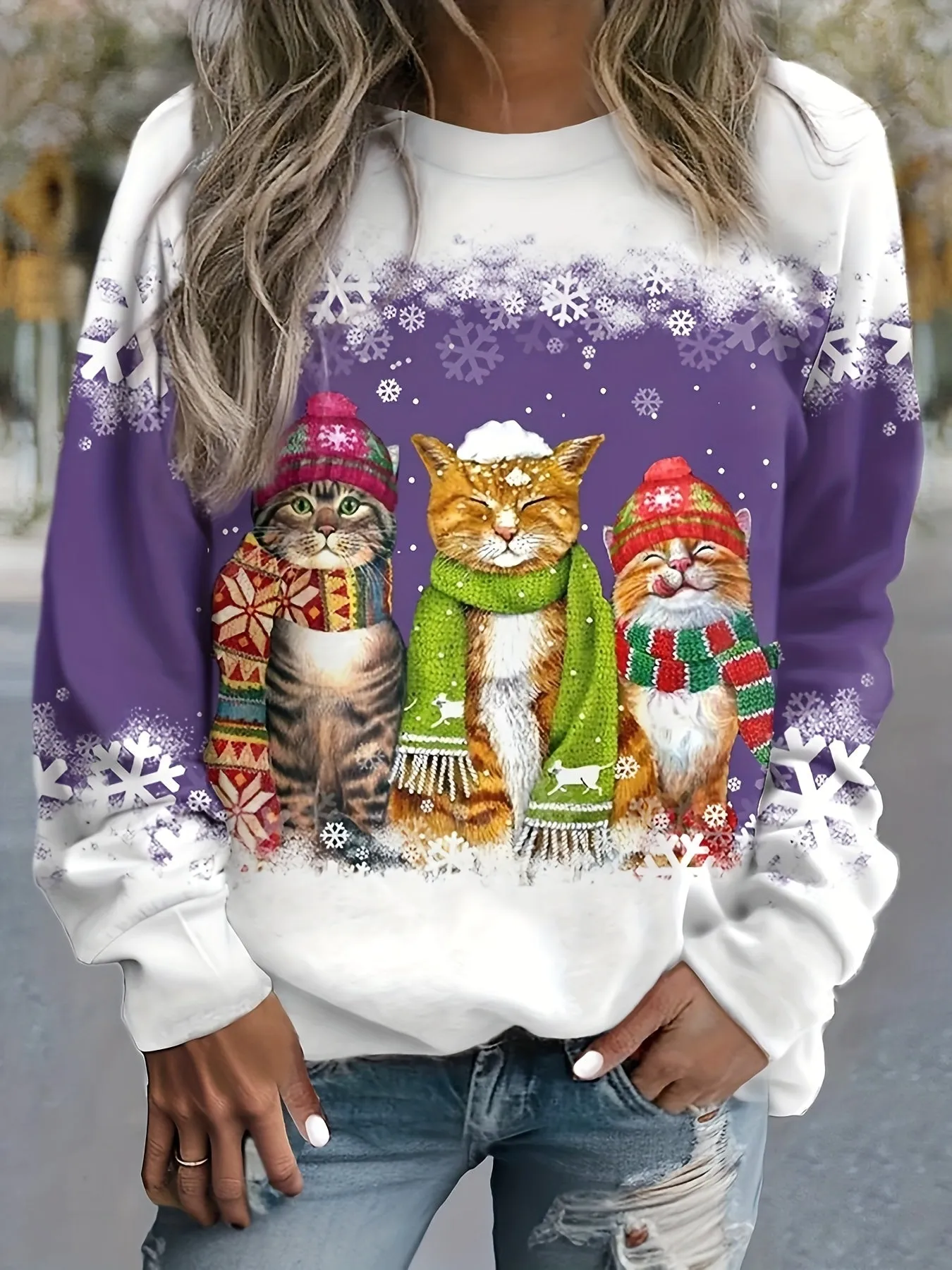 Aurora | Christmas cat sweater