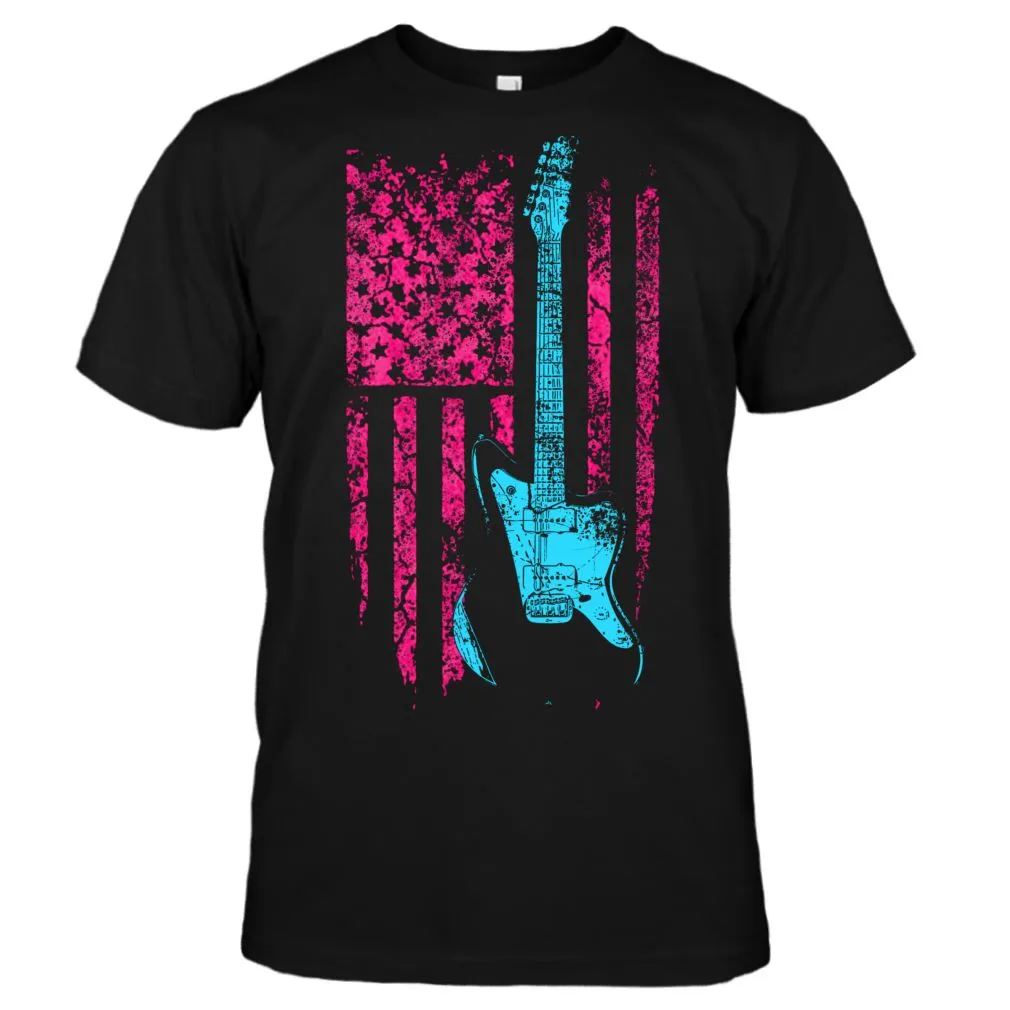 Axe Dr. "Neon Americana J" Guitar T-Shirt