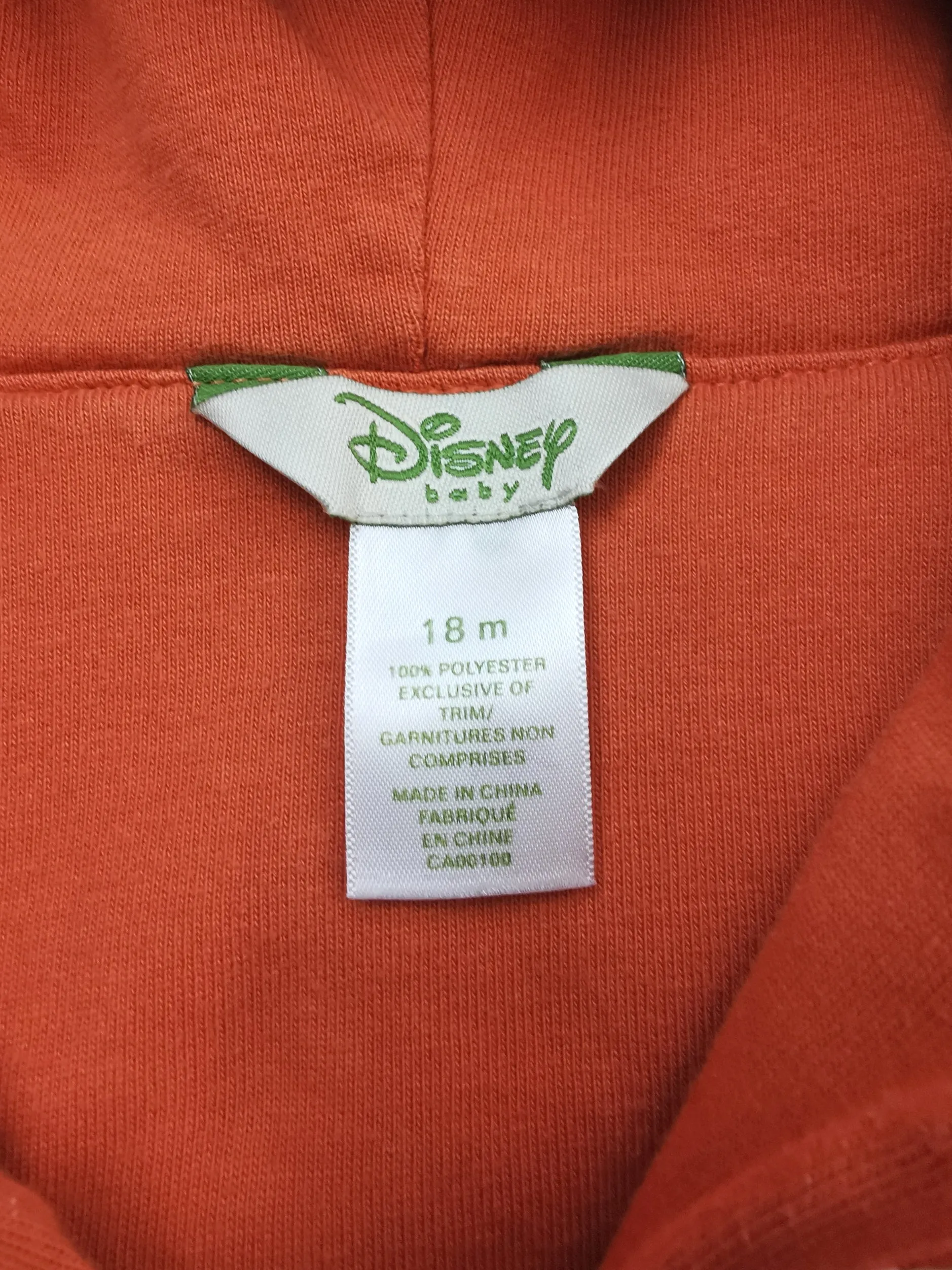 BABY BOY SIZE 18 MONTHS - DISNEY Baby, Thick Fleece, Hooded Vest EUC B39