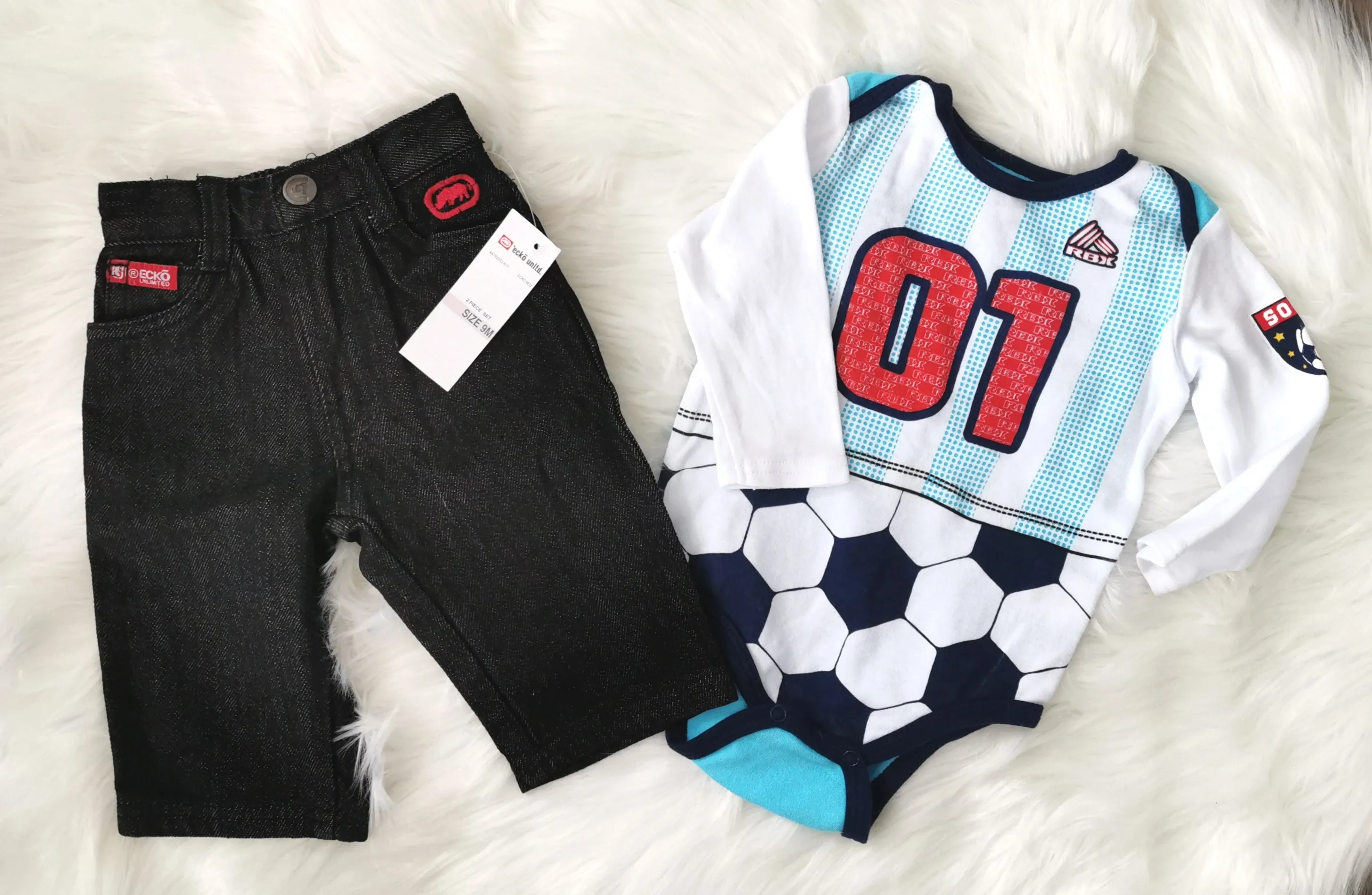 BABY BOY SIZE 6/9 MONTHS - ECKO & RBX, 2 Piece Mix N Match Outfit NWT / NWOT B14