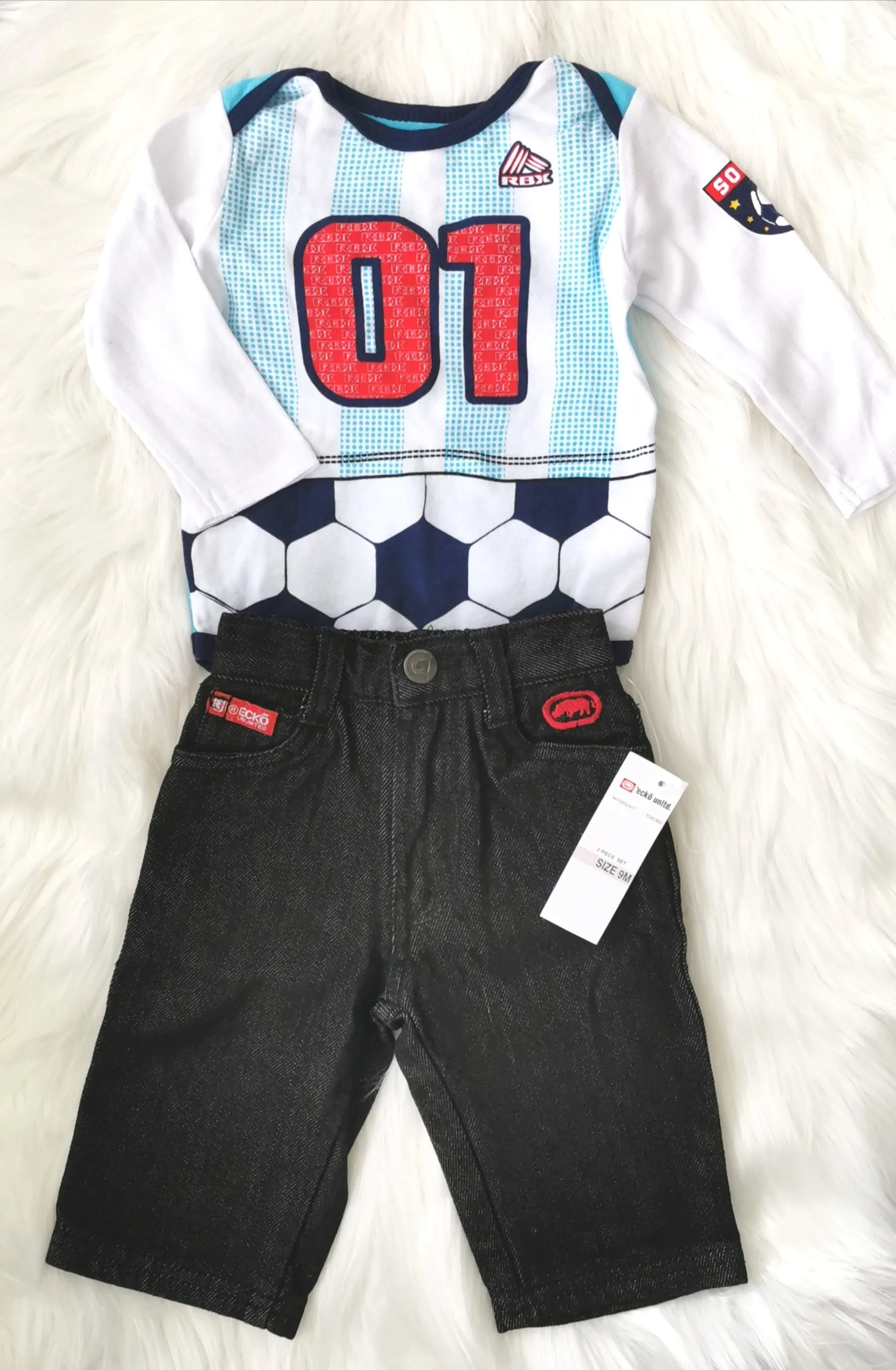 BABY BOY SIZE 6/9 MONTHS - ECKO & RBX, 2 Piece Mix N Match Outfit NWT / NWOT B14