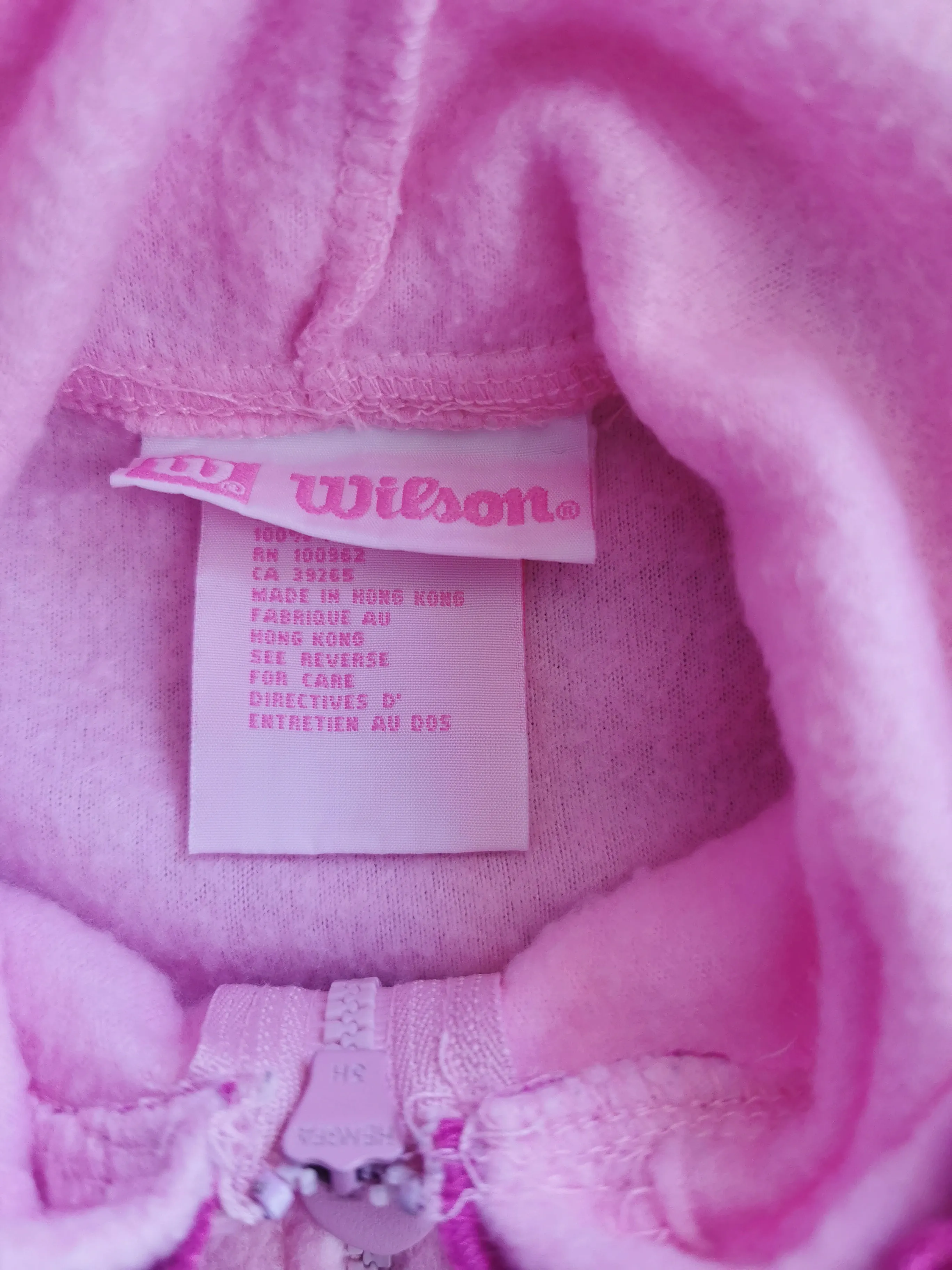 BABY GIRL SIZE 3/6 MONTHS - WILSON Soft Fleece Pullover Sweater, Pink, Ruffled EUC B27